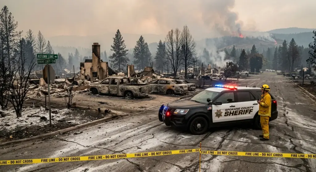 Autumn Lane Fire Expands Across Spokane Area as Emergency Crews Battle Massive Blaze