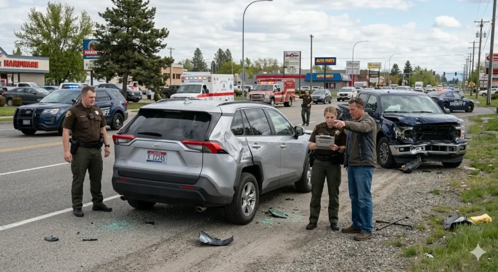 Crash Investigation Following Traffic Stop Near I-90 and East Broadway Avenue