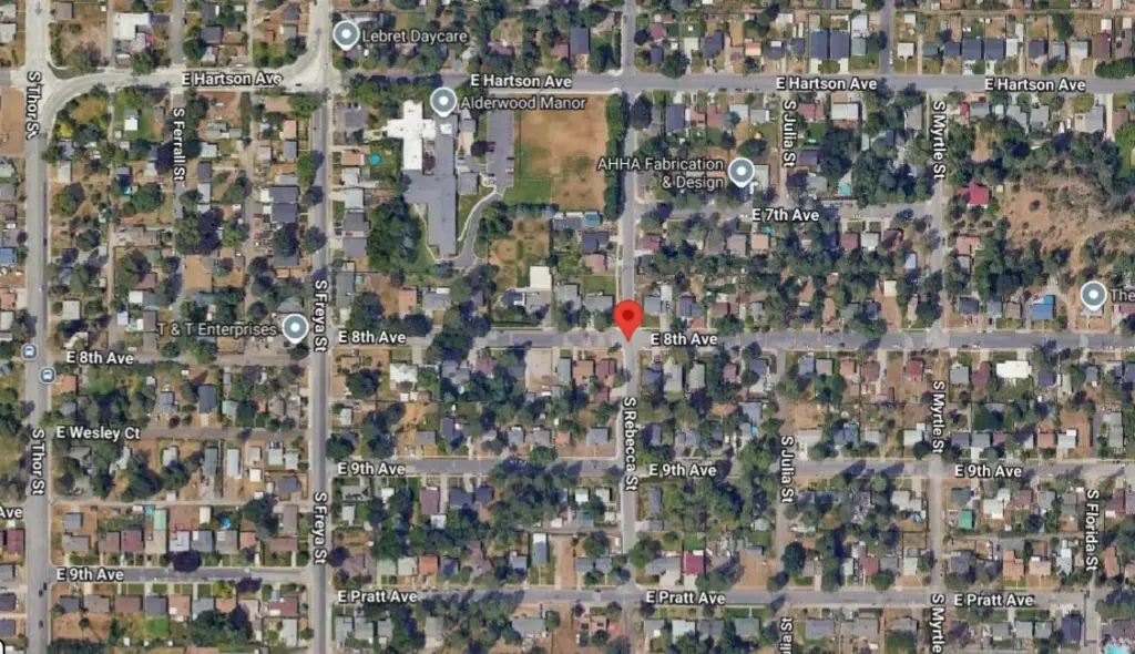 Crash Reported in Spokane at S Rebecca Street and E 8th Avenue