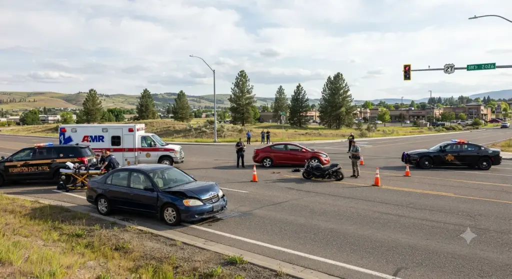 Hit-and-Run Crash Involving Motorcycle Injures One Person in Spokane Valley, WA