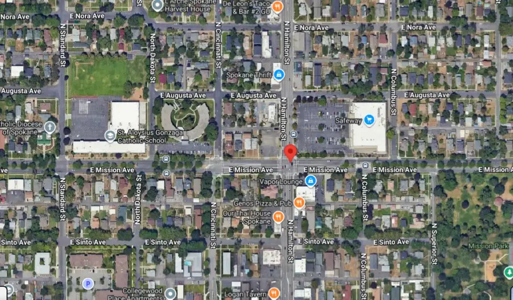 Motorcyclist Killed in Crash at Mission Avenue and Hamilton Street in Spokane, WA