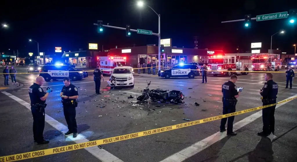 Motorcyclist Killed in Fatal Crash at Division Street and Garland Avenue in Spokane
