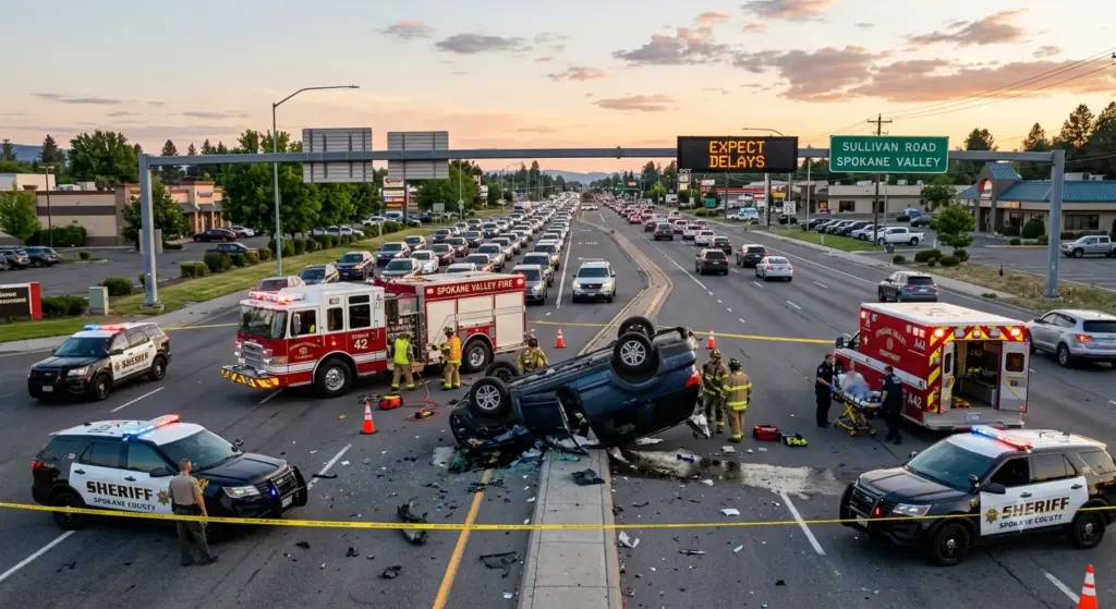 Serious Rollover Crash on Sullivan Road Spokane Valley | Call (509) 495-1246
