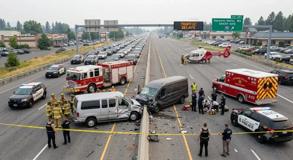 Serious Two-Vehicle Crash in Spokane Valley Causes Injuries and Delays | Call (509) 495-1246