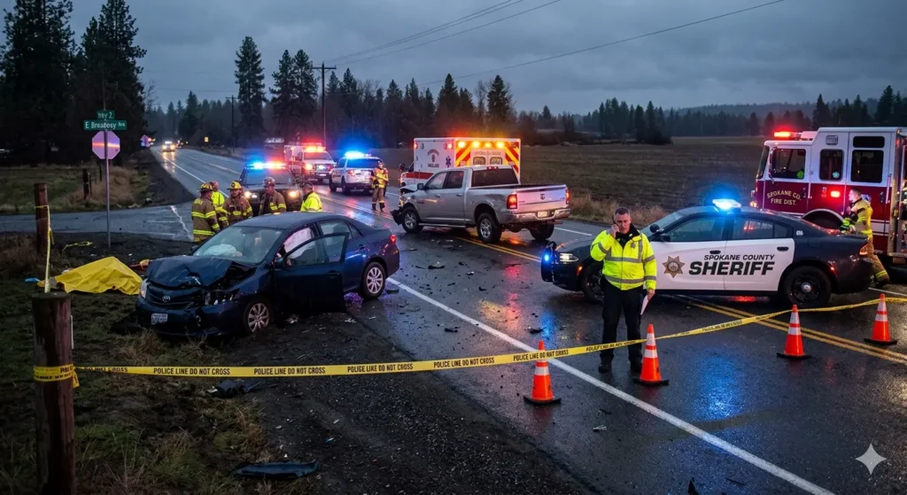 Spokane County Crash Leaves at Least One Dead, SCSO Investigating
