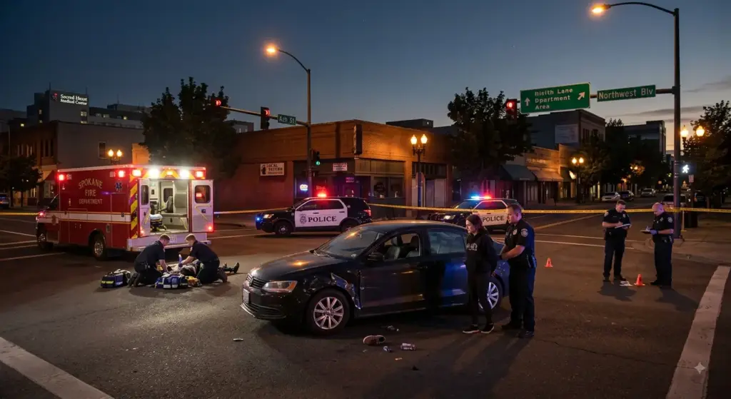 Spokane Pedestrian Hit by Car Near Ash Street and Northwest Boulevard