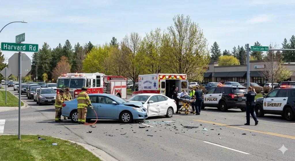 Spokane Valley Crash Near Harvard Road and Liberty Lake Under Investigation After Tuesday Collision