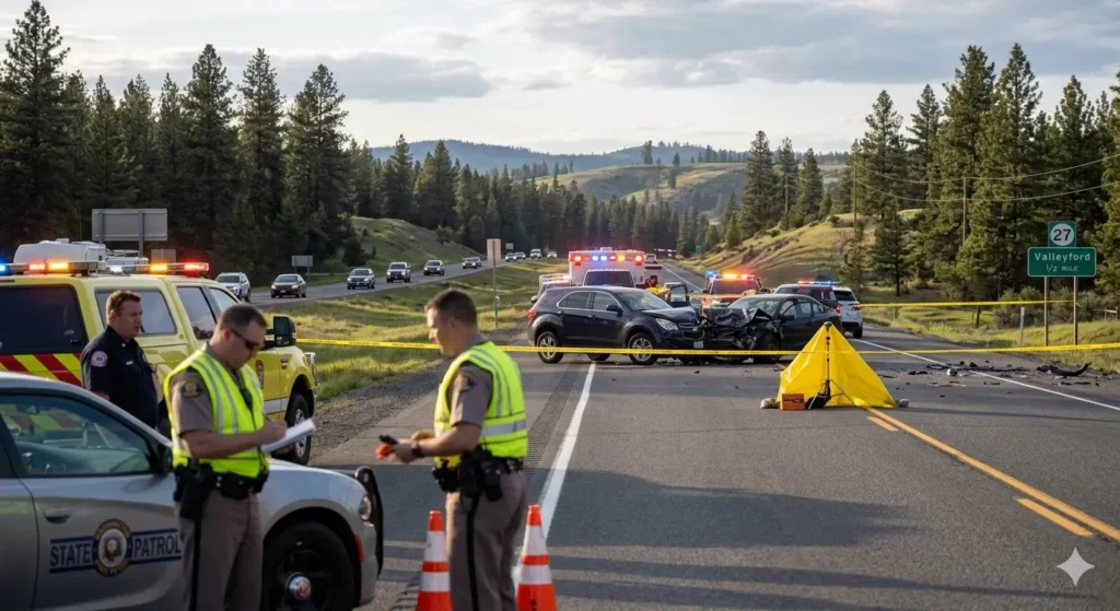 Spokane Woman Dies in Head-On Crash Near Valleyford